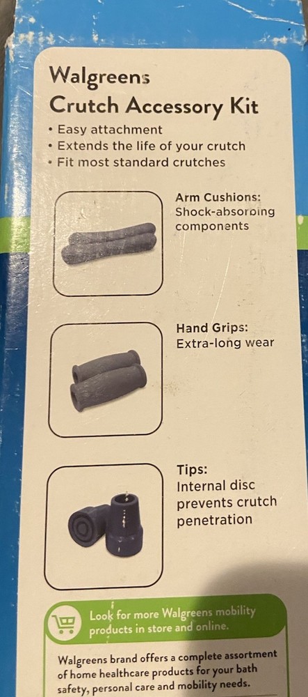 Walgreens Crutch Accessory Kit