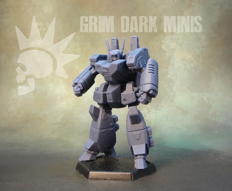 BTech Scale - Crusader proxy mech (retro style)