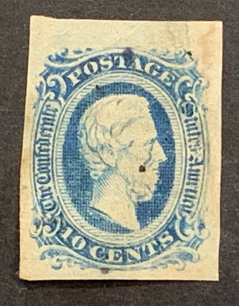 Travelstamps: US Stamps CONFEDERATE CSA SCOTT #11 Used NG