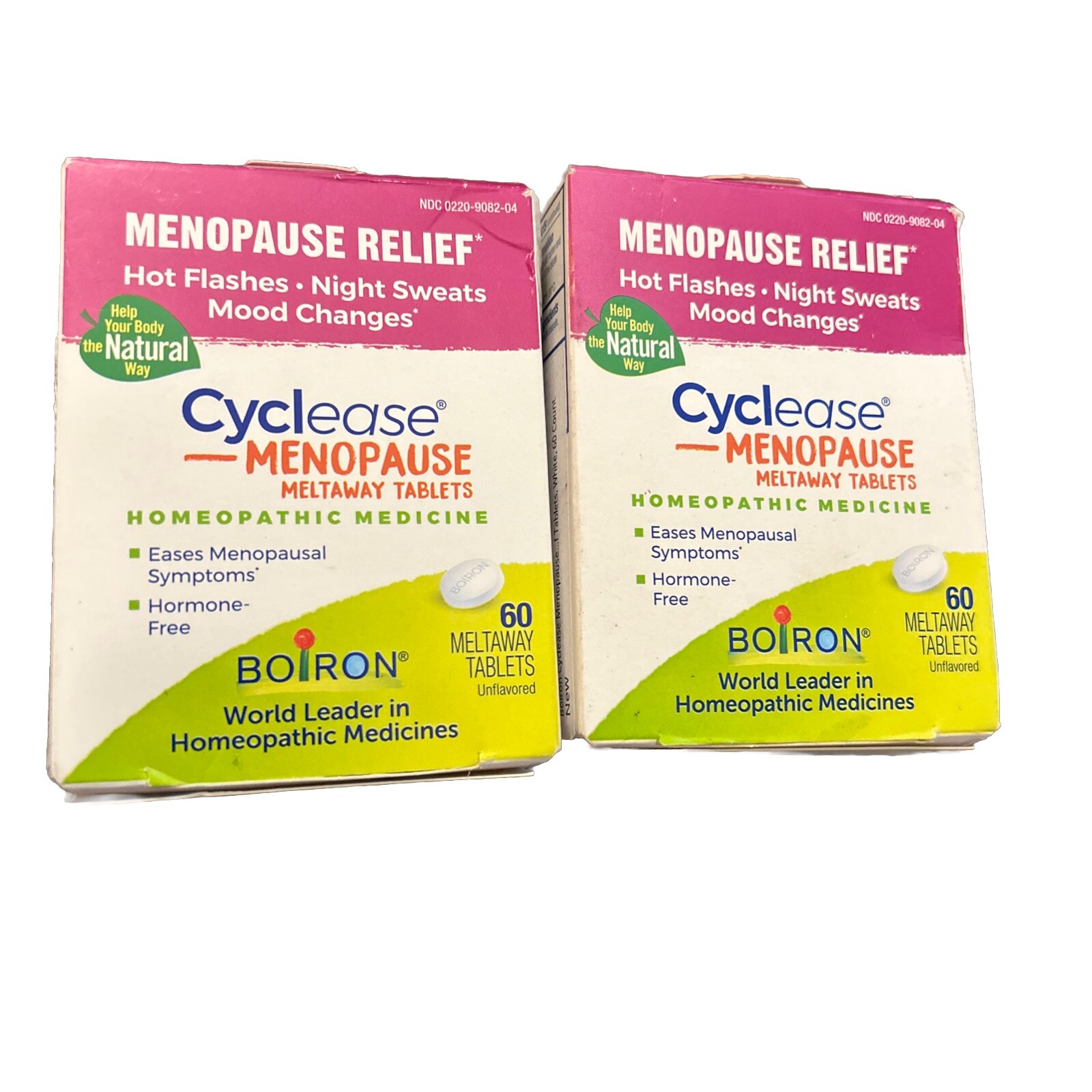 Boiron Cyclease Menopause Relief Tablets, 60 Count  Exp 04/2025- 2 Pack