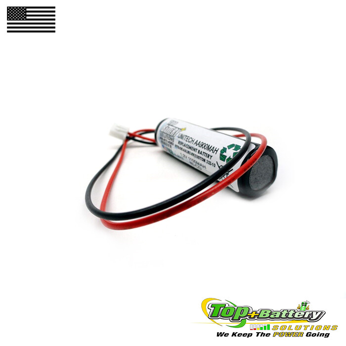 Replacement Battery For Unitech AA900mAh, CUSTOM 332, Emergency Light Qty.6