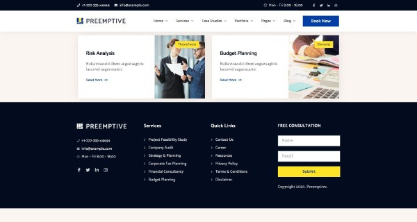 Premium Wordpress Elementor Template Kit Bundle | Finance & Law Firm theme