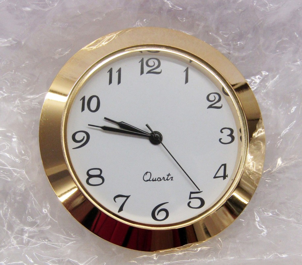 NEW ROUND MINI QUARTZ CLOCK MOVEMENT (POP-IN) 2 "