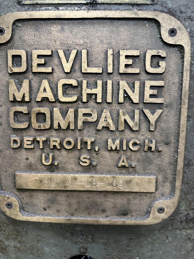 3" DEVLIEG 3B-48 HORIZONTAL BORING MILL. STOCK # 0255124