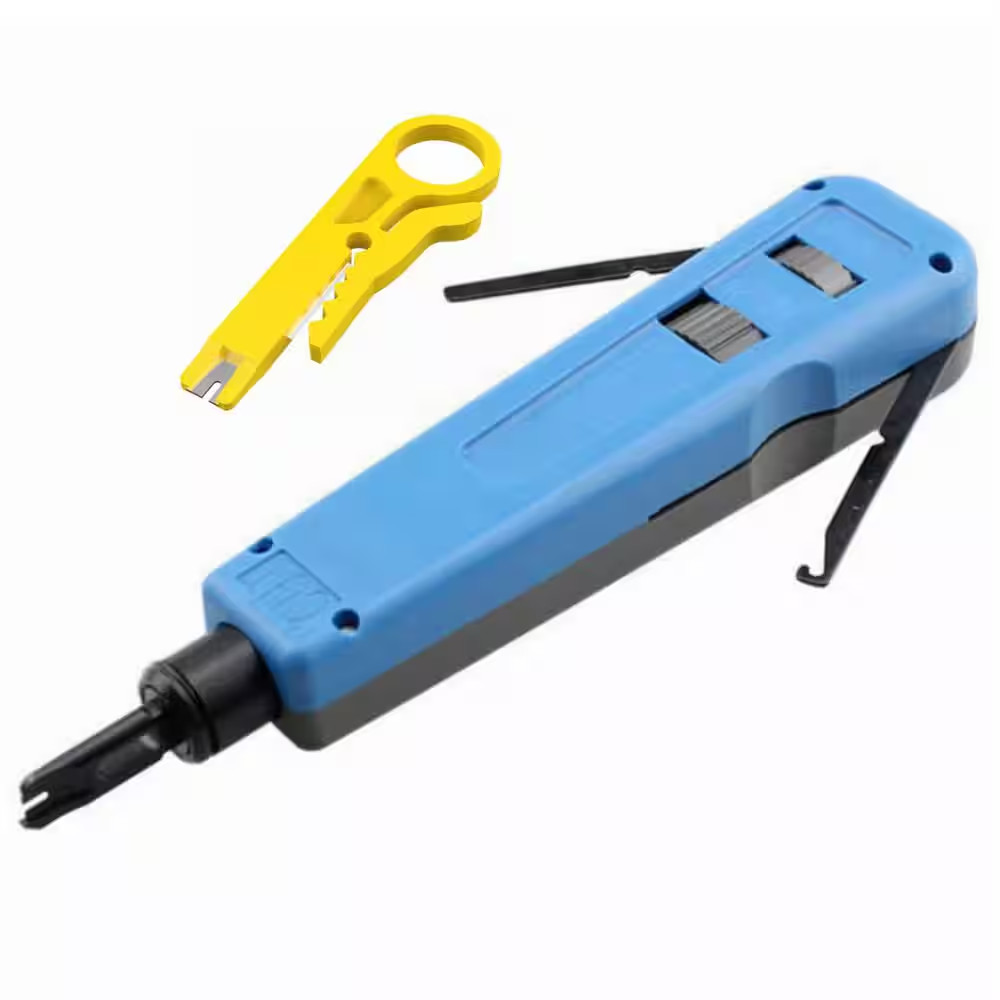 5-Piece Adjustable Impact Punch down Tool with 110/88 Blade Hook Spudger Cable C