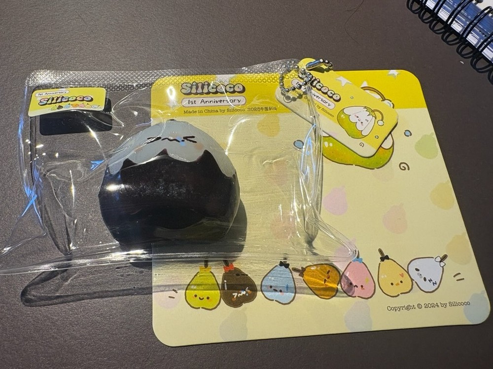 Adorable Silicoco Black Pear - First Anniversary Squish