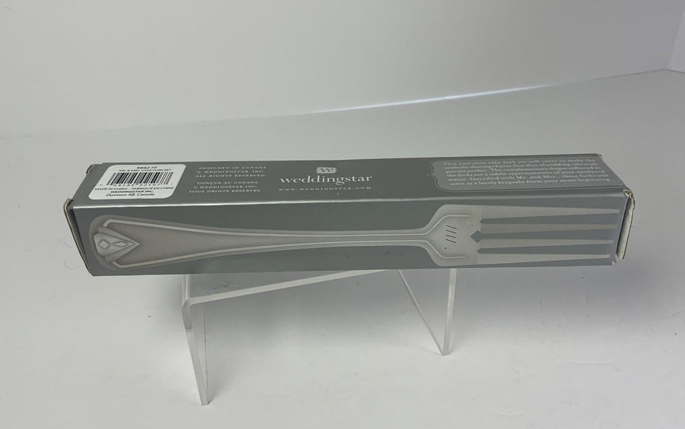 Weddingstar Mr & Mrs Wedding Reception Cake Fork Set