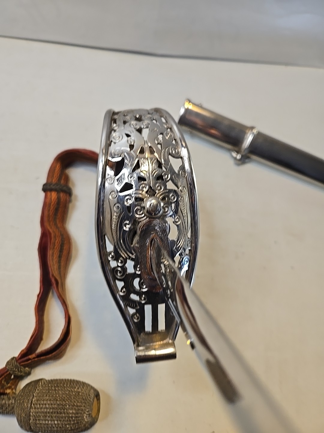 Schneiter & Wyss Bern WWI M1899 Swiss Officer Sword with Scabbard