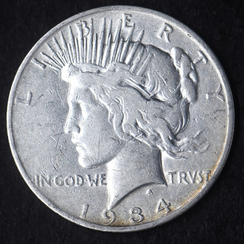 1934-S Peace Silver Dollar $1- COINGIANTS -