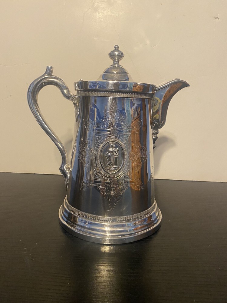 Redfield & Rice Antique Silver Plated Pitcher