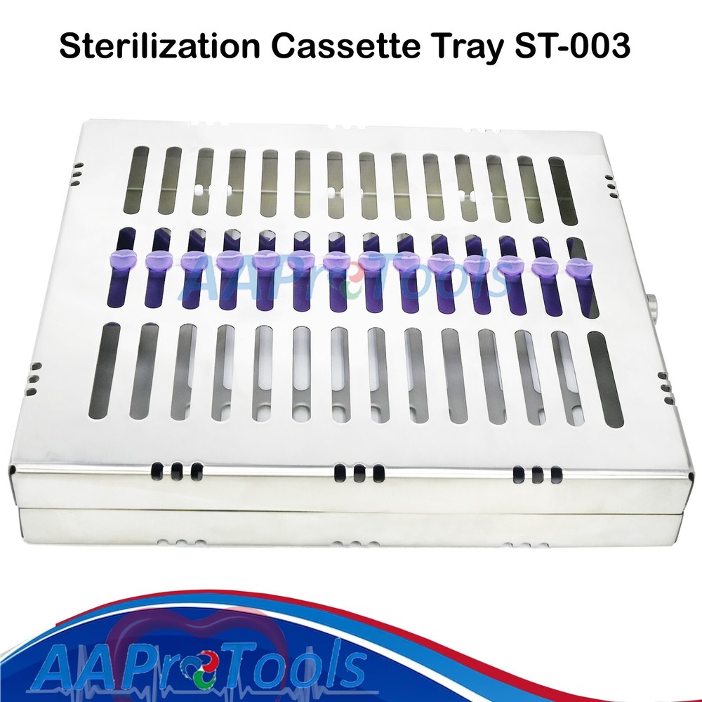2 Sterilization Cassette for Dental Elevators Extracting Forceps Big Par ST-003