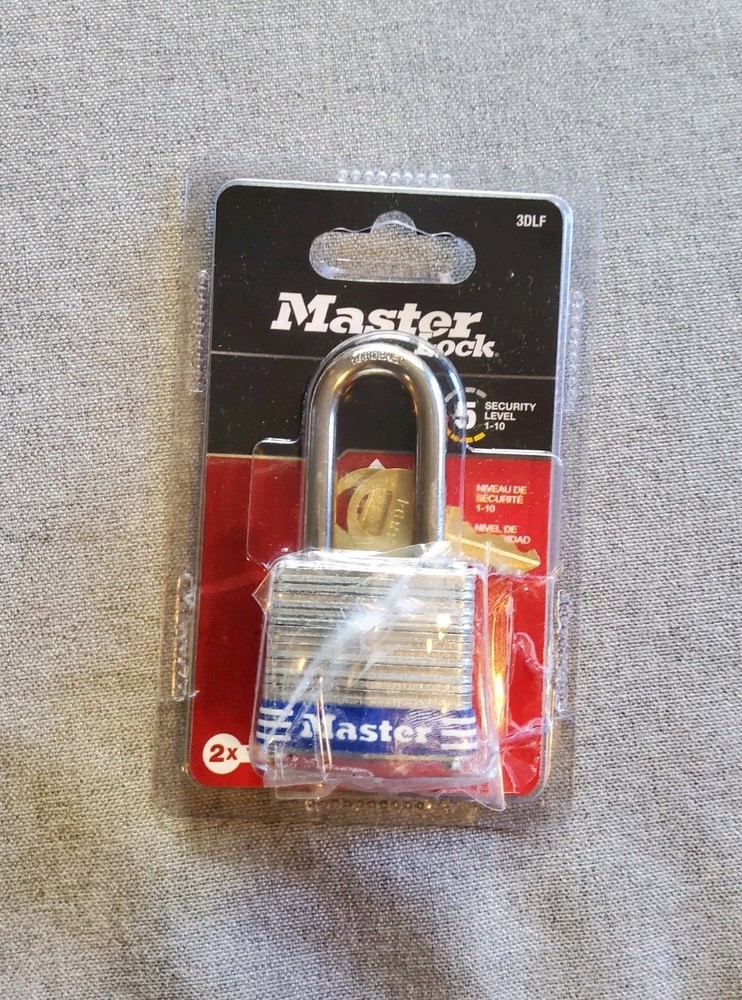 Master Lock Padlock with 2 Keys, 3DLF, Security Level 5