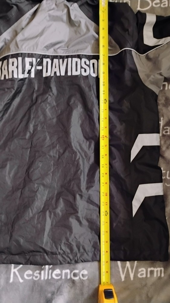 Harley Davidson rain jacket windbreaker BACK LOGO reflective Medium