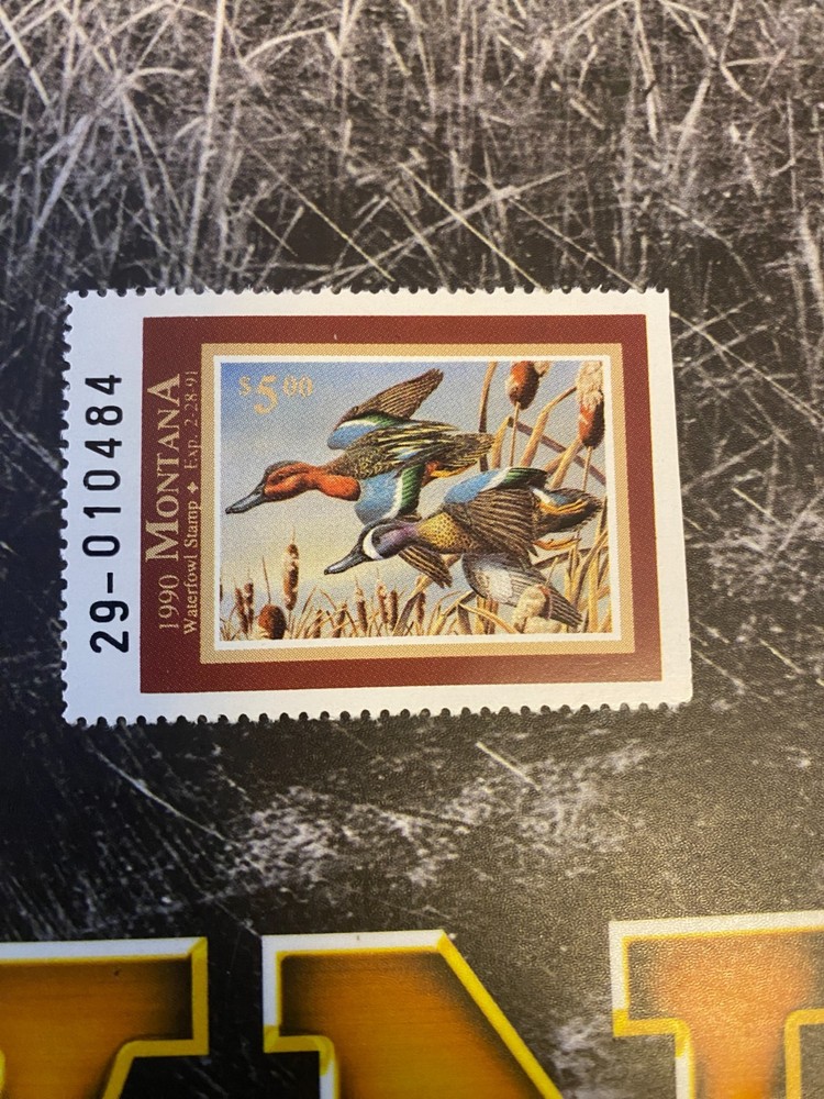 1990 Montana State Duck Stamp,