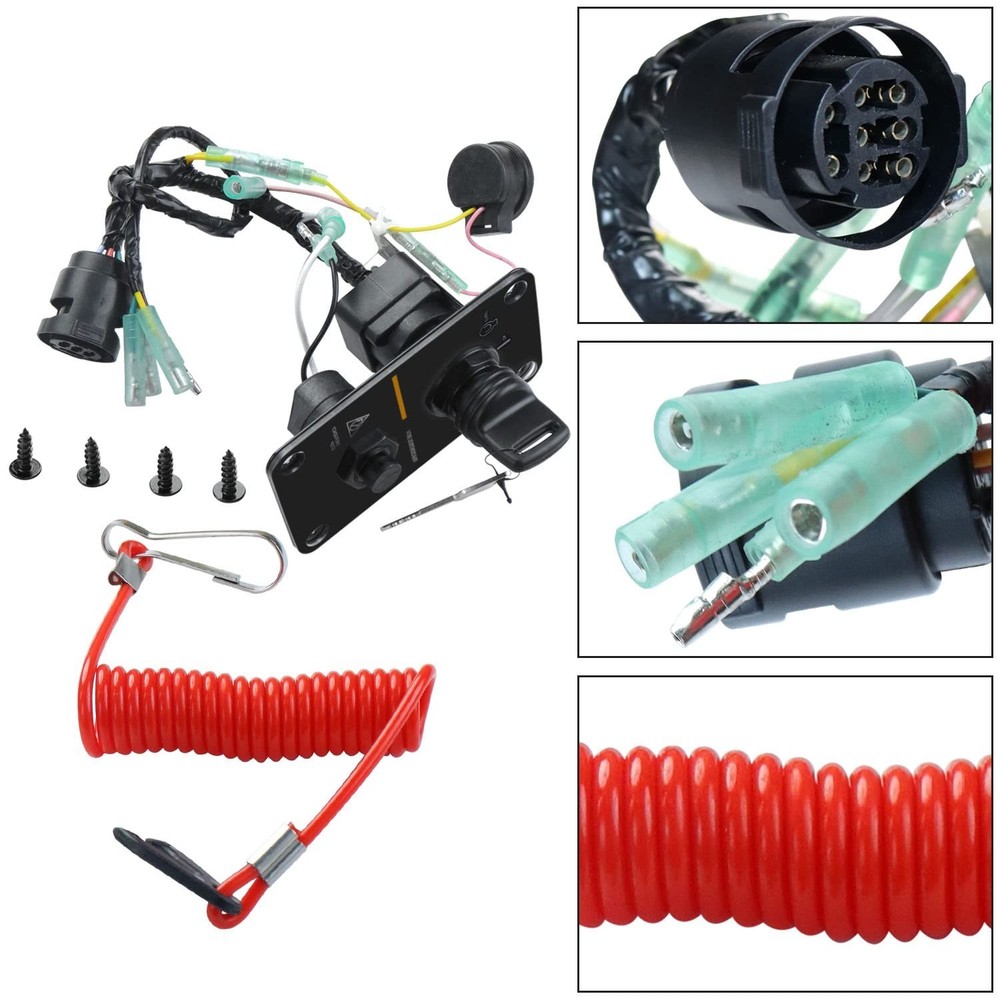Main Switch Panel Single Engine Key Switch Panel Assembly On-Off-Start Contro...