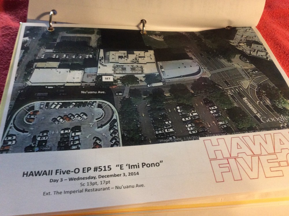 HAWAII FIVE-O ORIGINAL SCRIPT 515 SCHEDULE 2014 E 'IMI PONO DANIEL DAE KIM