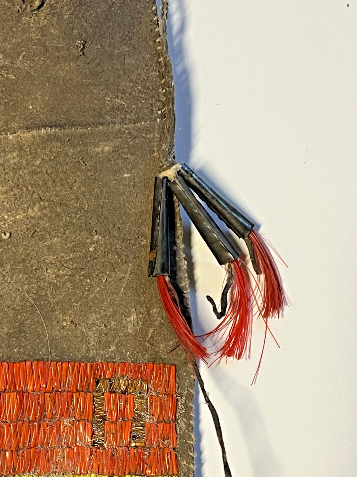 Antique Native American Indian Quilled Sheath & Knife; Late 1890's; Lot #A2