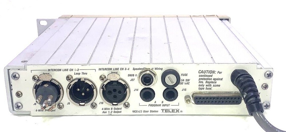 Bosch MCE325-A4F 2 Or 4 Channel User-Programmable User Station, A4F Headset Jack