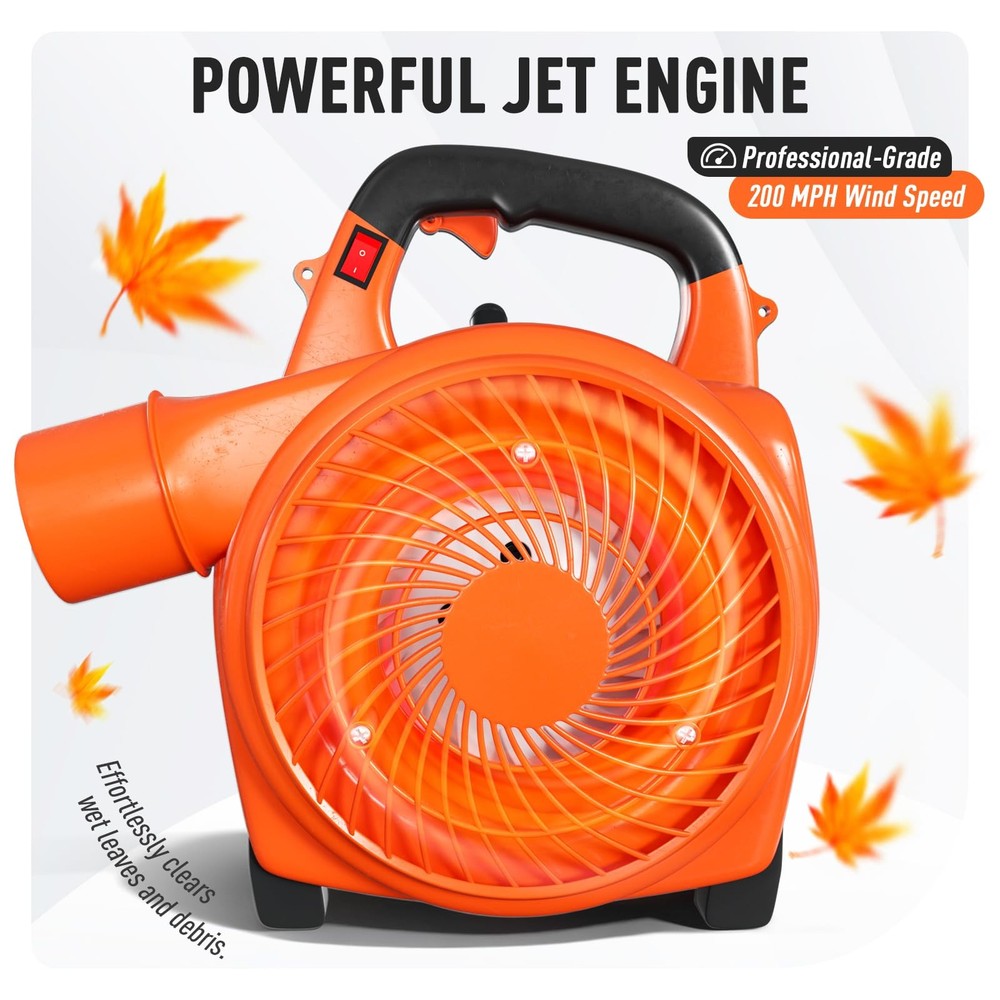 28CC 2Cycle Gas Leaf Blower, 475 CFM, 200 MPH, Variable Speed for Yard Cleanup