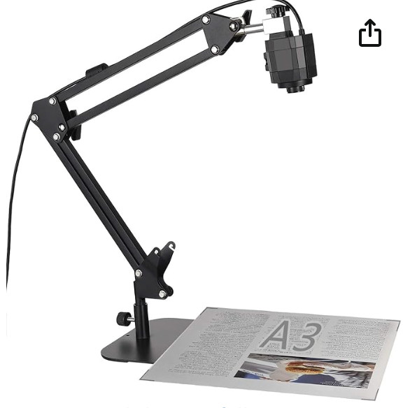 Document Camera for Teaching, USB Webcam for Distance Learning, Video Conference