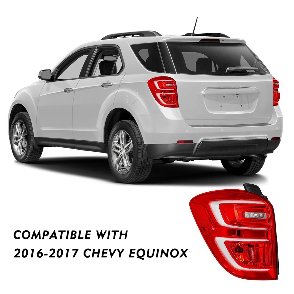 Tail Light Assembly Fits 2016-2017 Equinox Rear Outer Driver Passenger Side