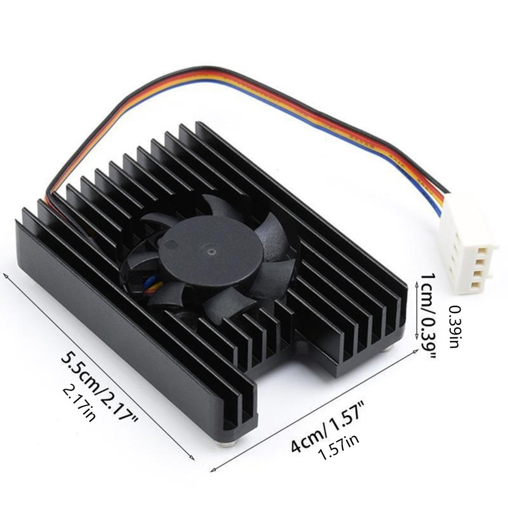 Alloy PWM Adjustable Speed Radiator with Fan for Raspberry Pi Compute Module 4