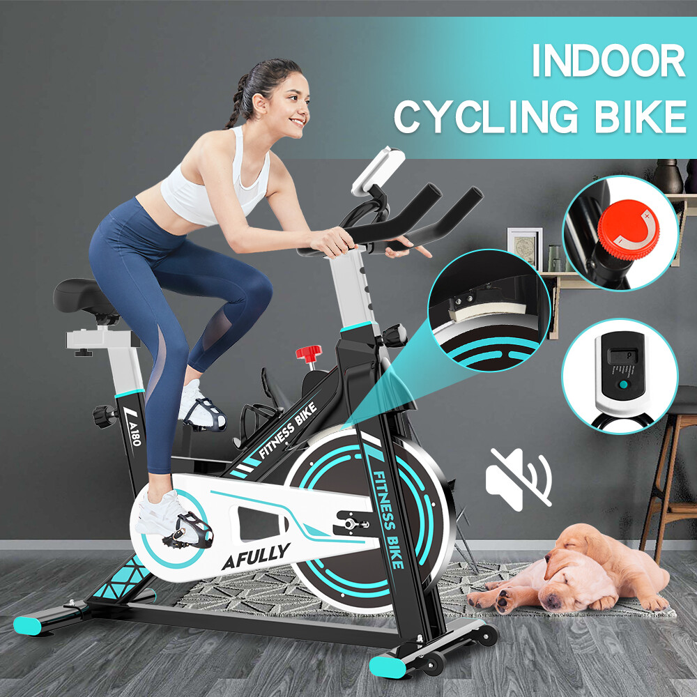 Indoor Cycling Bike Commercial Exercise Bike Stationary Cardio Fitness Workout
