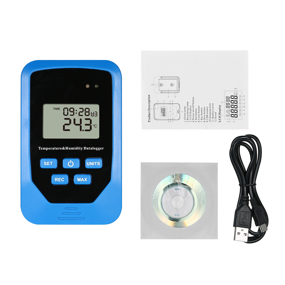 USB Humidity Data Logger RH TEMP Datalogger Recorder D6D4