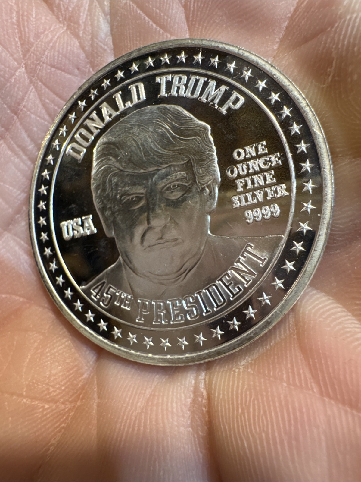 Donald Trump Ben Garrison Silver .999 1oz MAGA Coin 45th President