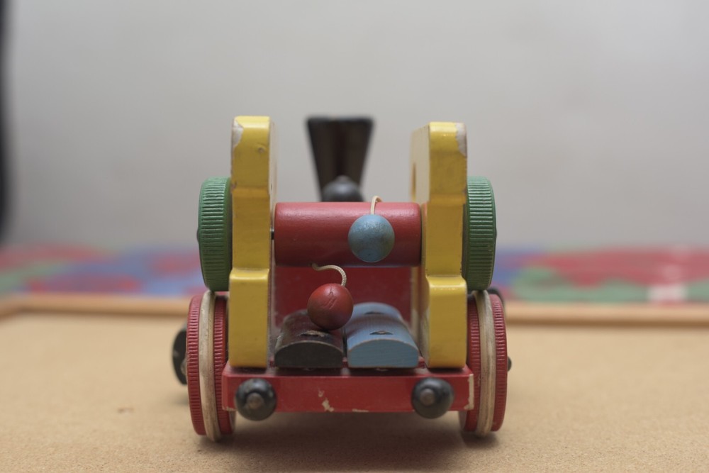 Vintage Brio Wooden Pull Musical Toy