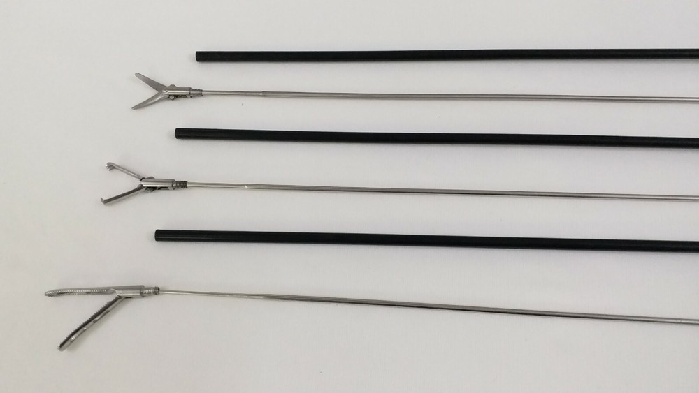 3pc Laparoscopic Grasping Forceps 5mmx330mm Endoscopy Surgical Instruments