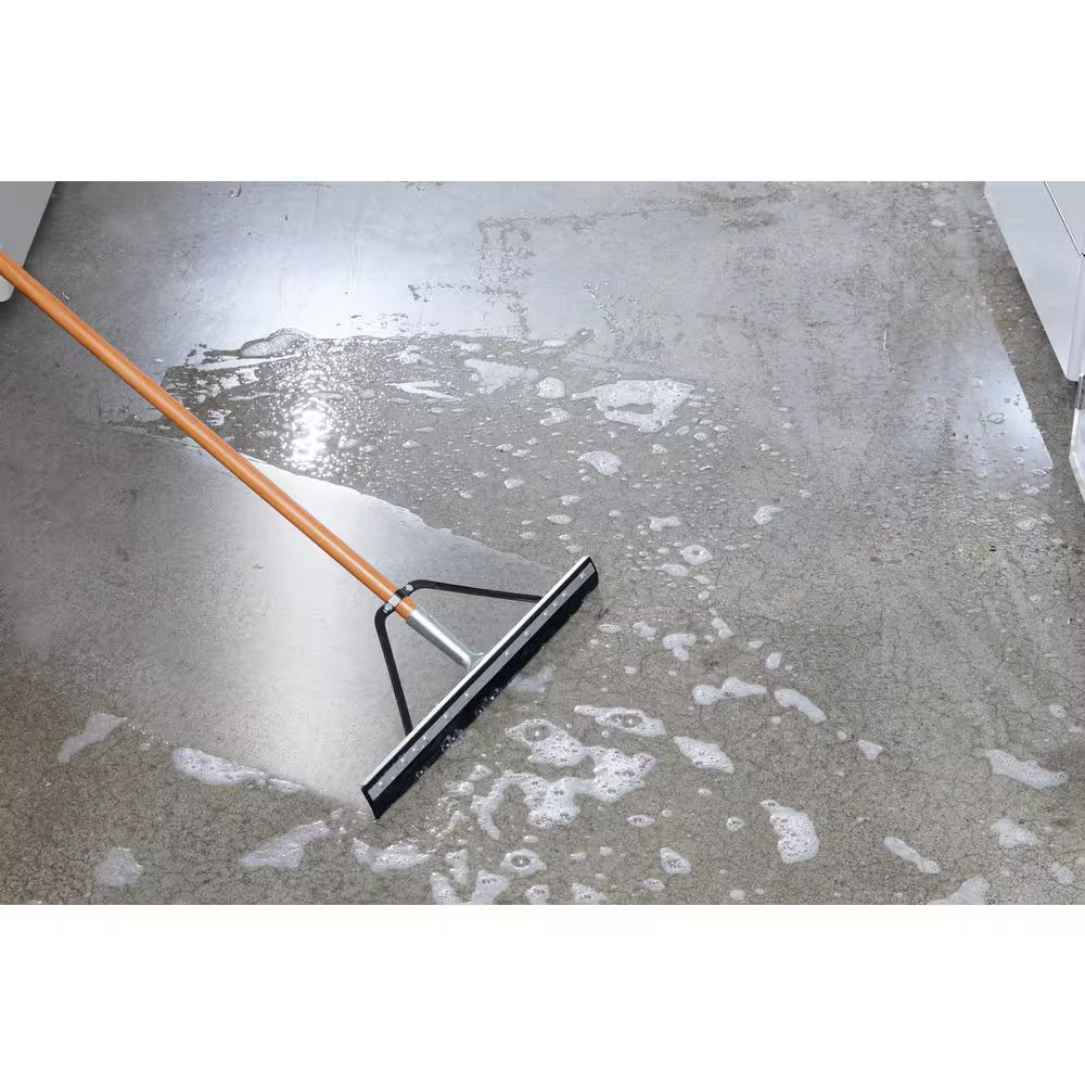 Professional 24 In. Floor Squeegee with Handle (2-Pack)