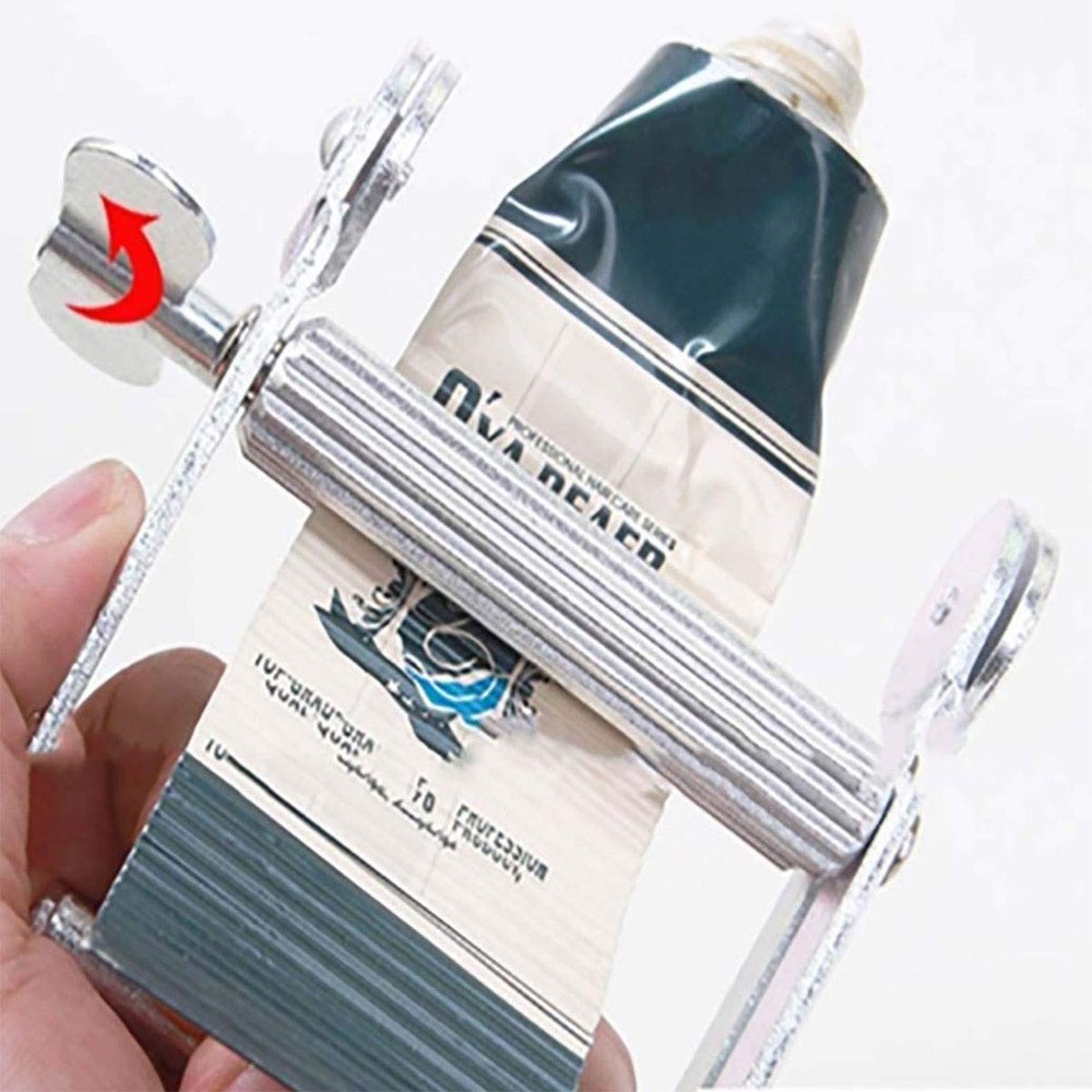 Toothpaste Squeezer, Metal Tube Squeezer Paint Wringer Silver