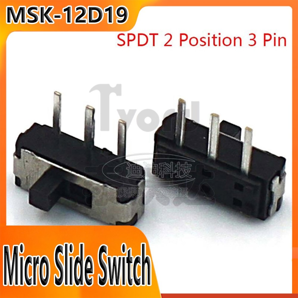 Micro Slide Switch ON-OFF SPDT 2 Position 3 Pin PCB Panel Microswitch SMD Switch