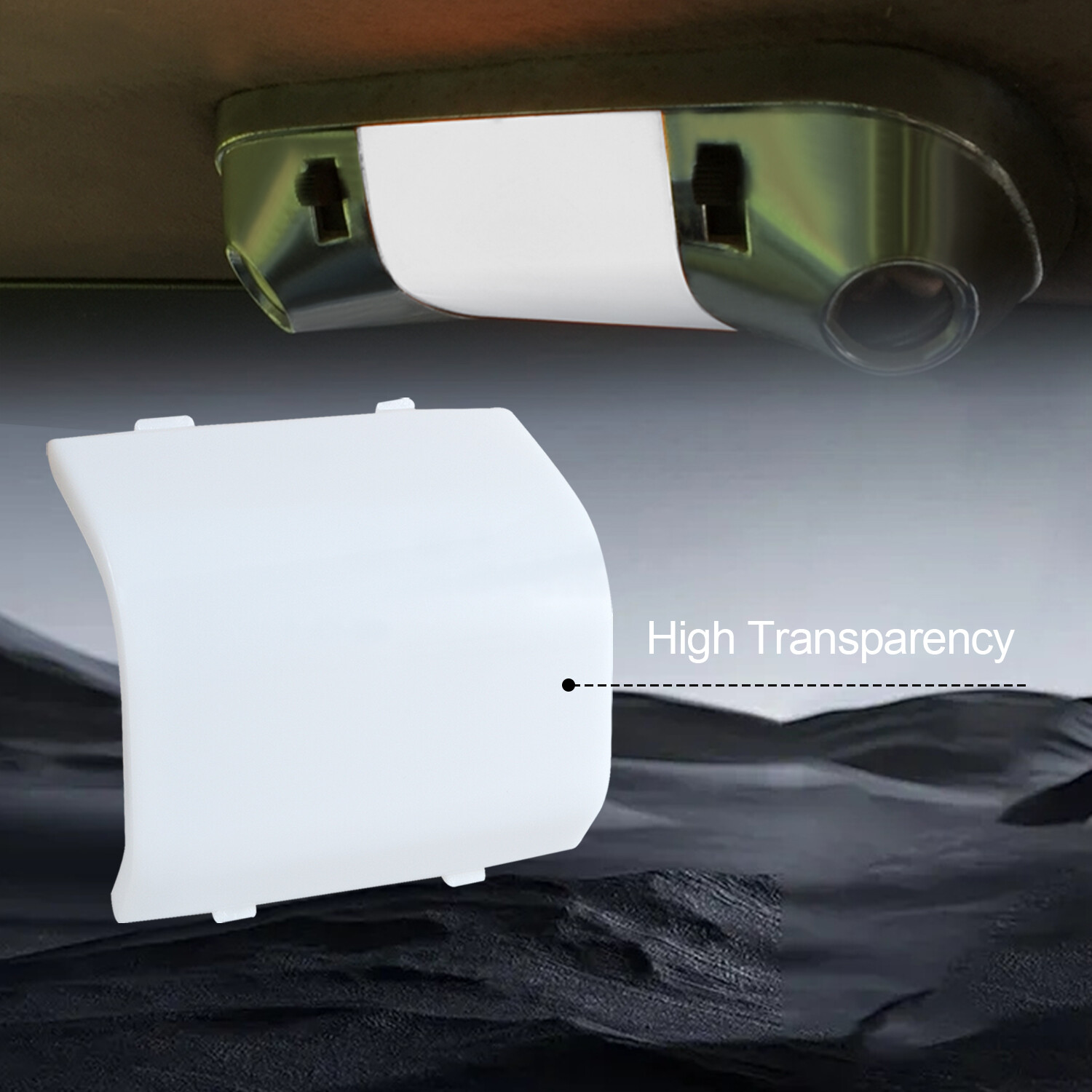 New Dome Ceiling Light White Clear Lens Cover for 1980-1996 Ford F-150 F-250
