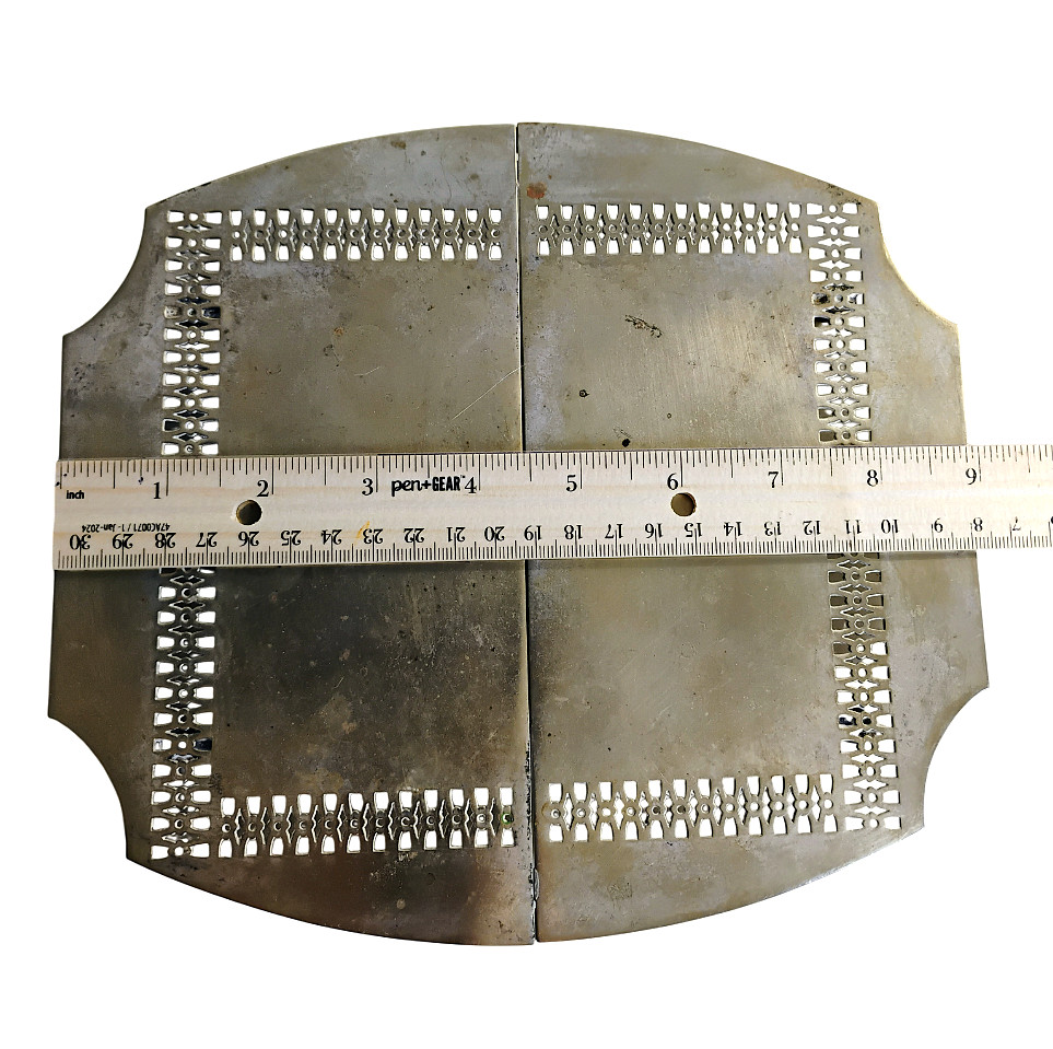 Vintage Poole Silver Co. Sheffield Expandable Trivet - Griffin & Dog Hallmark