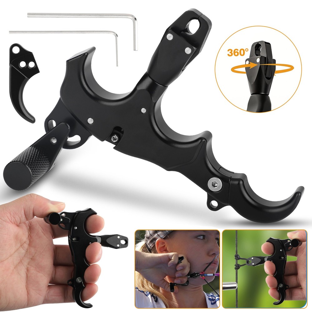 Archery Release Aids, Adjustable Wrist Caliper Trigger, for Compound Bow Hunting