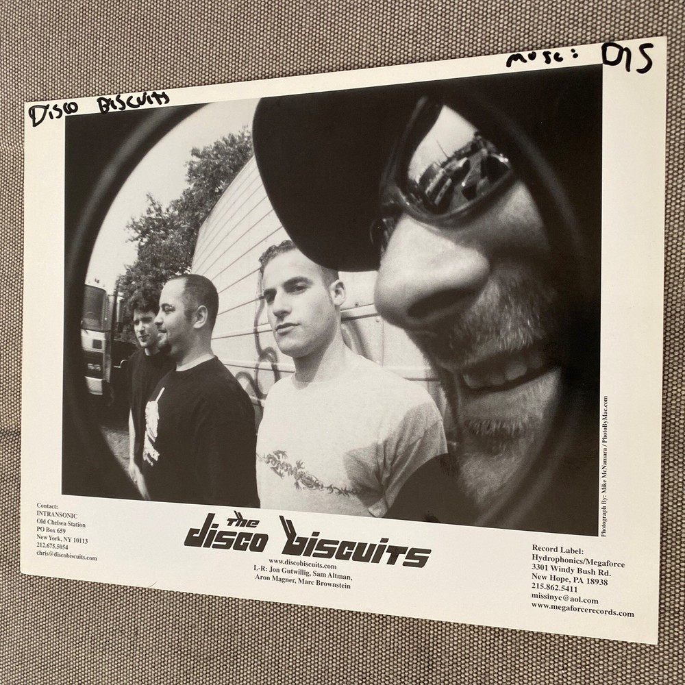 The Disco Biscuits Press Photo 8x10”. See Description.