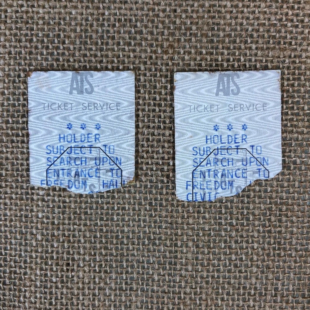 KISS CONCERT Tickets Lot of 2 Vintage 1977 Ticket Stubs February 26 Freedom Hall