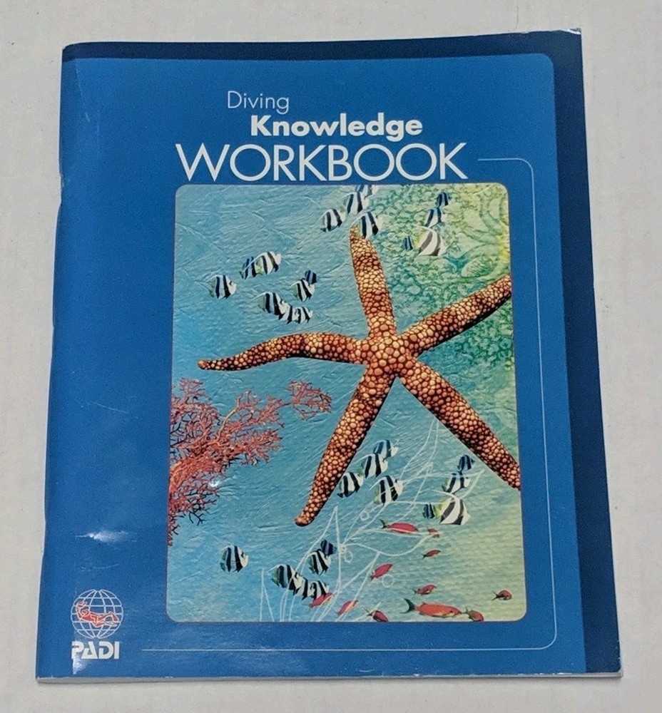 PADI SCUBA Diving Knowledge Workbook NEW