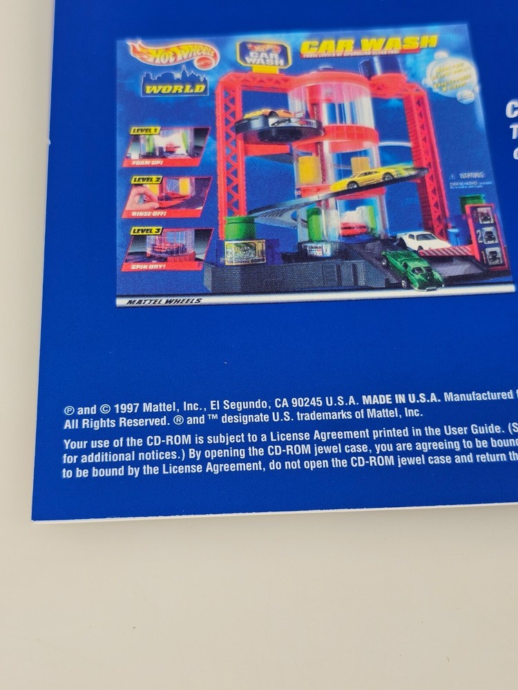 Hot Wheels Custom Car Label Designer CD Software User Guide Sticker Sheets 1997