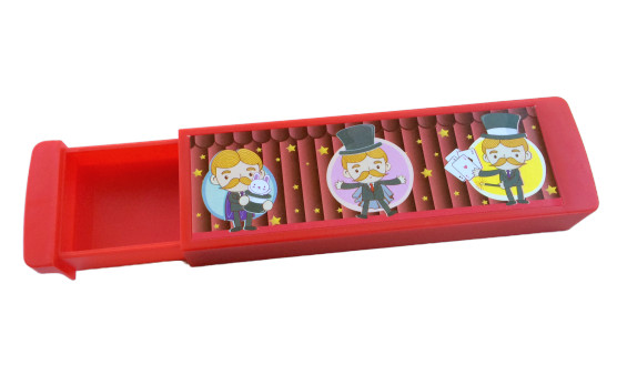 PENCIL CASE MAGIC TRICK DRAWER BOX Beginner Appearing School Change Candy Silks