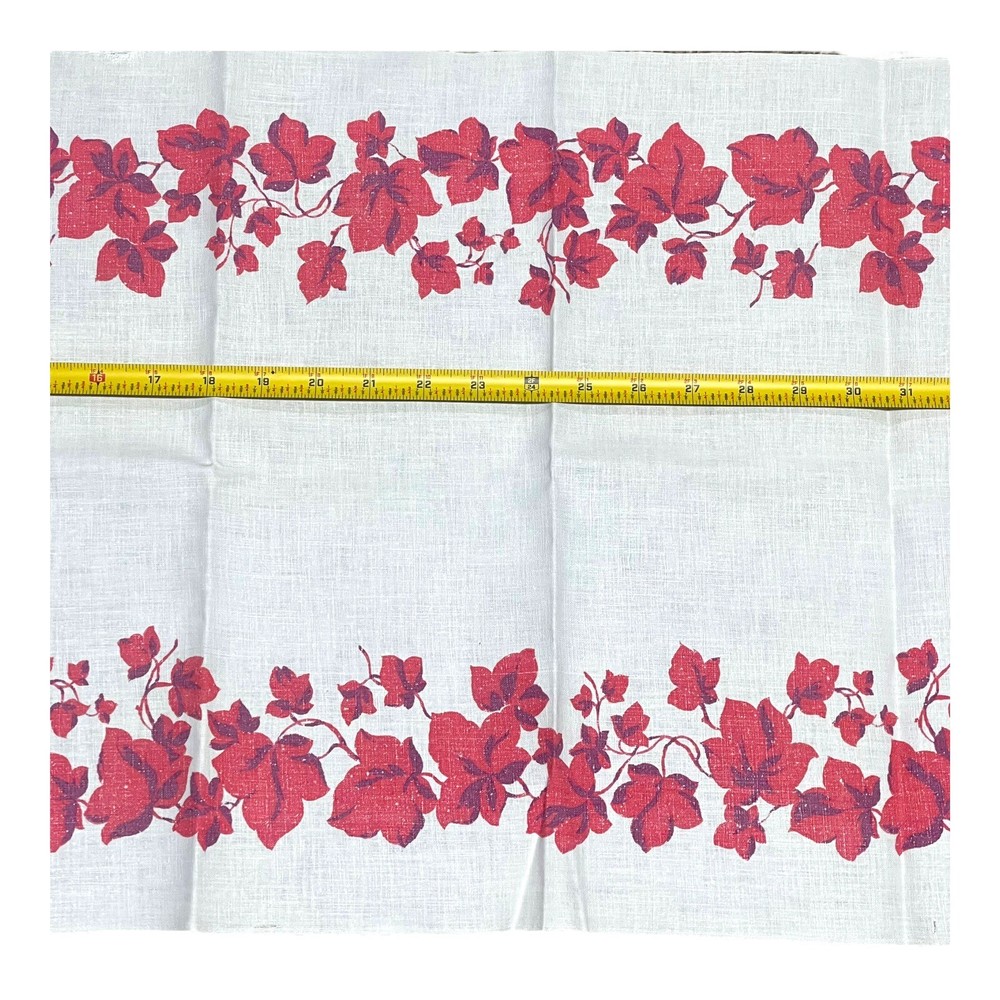 Vintage Red Maple Leaf Fall 17” X 49” Table Runner For Thanksgiving Christmas