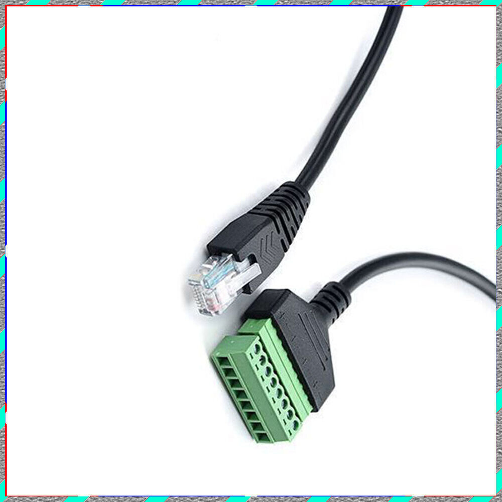 RJ45 revolution terminal 8-core extension Network cable adapter cable can fixed
