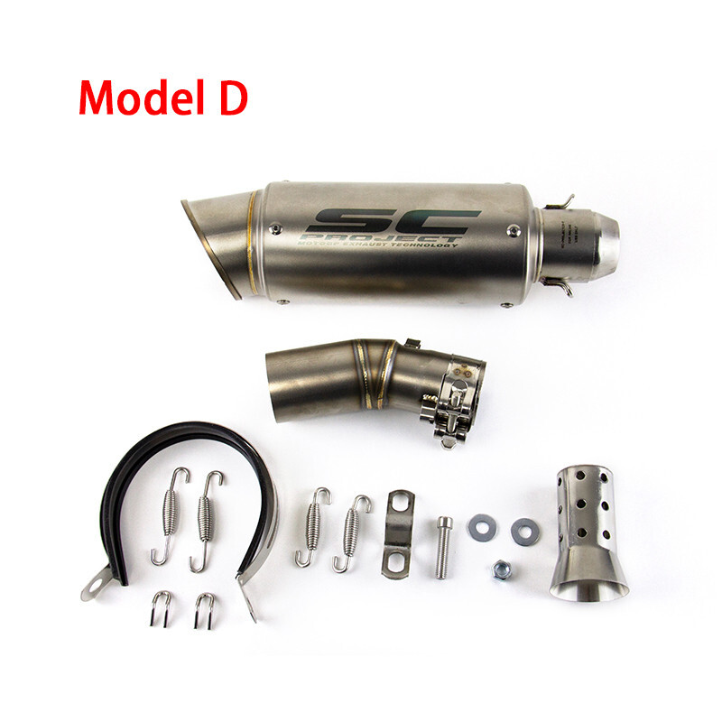 For CF-Moto 450SR 450SS 450NK All Years Black Muffler Tips Exhaust Mid Link Pipe