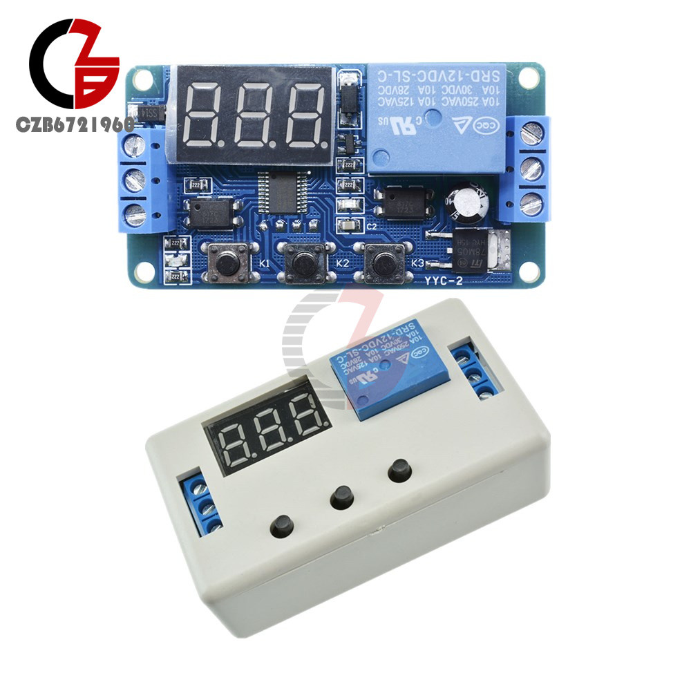 Digital 12V LED Display Home Automation Delay Timer Control Switch Relay Module