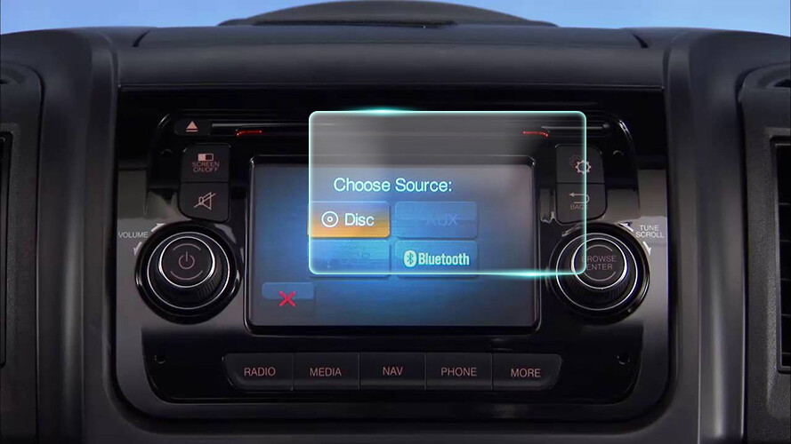Crystal Clear Screen Protector for 2017 Ram 3500 ProMaster Vehicle Navigation