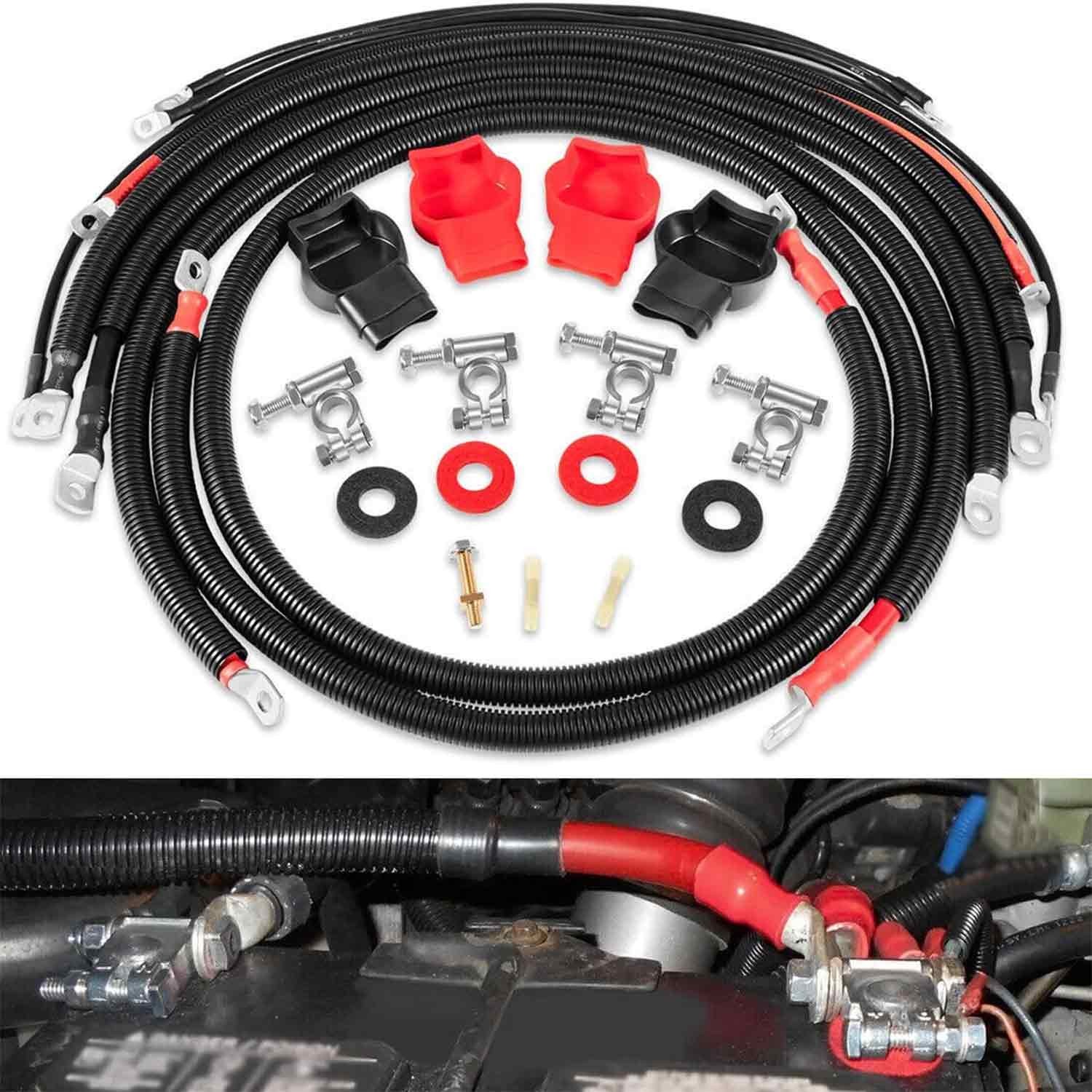 For 2003-2007 Cummins Dodge RAM Truck Gen 3 5.9L 24 Valve Battery Cable Wire Kit