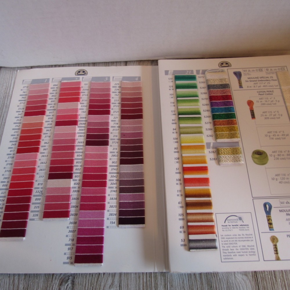 DMC Creative World Pearl Cotton Sample Book