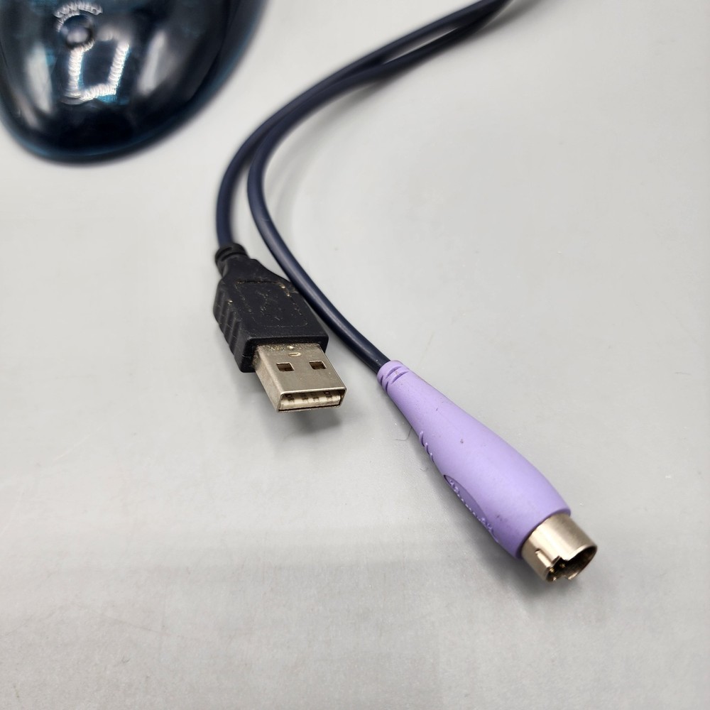 Logitech Cordless Mechanical Ball Desktop Mouse M-RP67 W/ Adapter UNTESTED Read